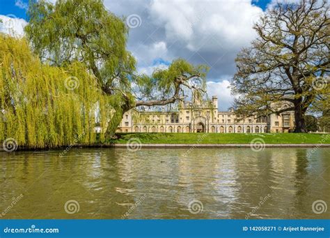 Saint John College on a Bright Sunny Day with Patches of Clouds Over ...