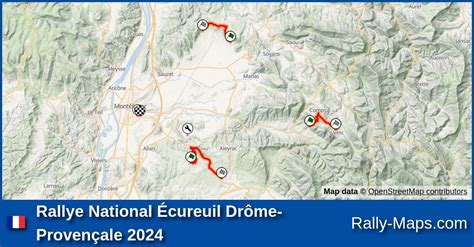 Maps Rallye National Écureuil Drôme Provençale 2024 Coupe Rally