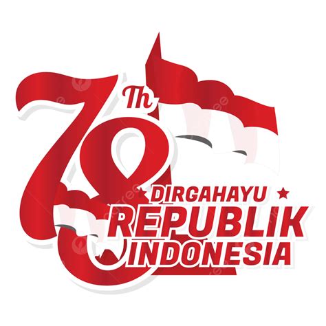 Feliz República De Indonesia 78 Años De Diseño De Imágenes Prediseñadas