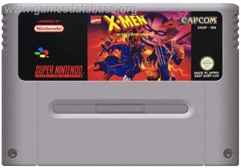 X Men Mutant Apocalypse Nintendo Snes Artwork Cartridge