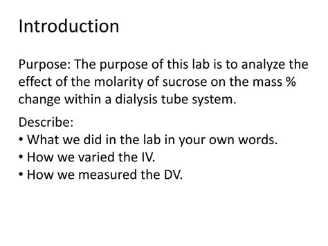 Ppt Diffusion And Osmosis Lab Write Up Hints Powerpoint Presentation