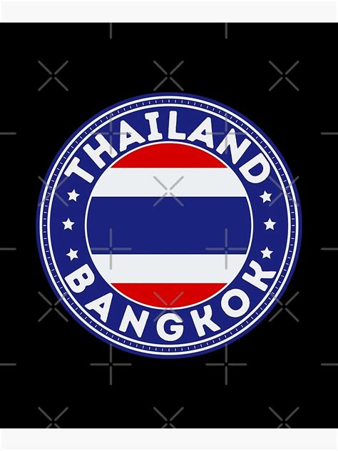 "Bangkok Flag" Poster for Sale by worldpopulation | Redbubble