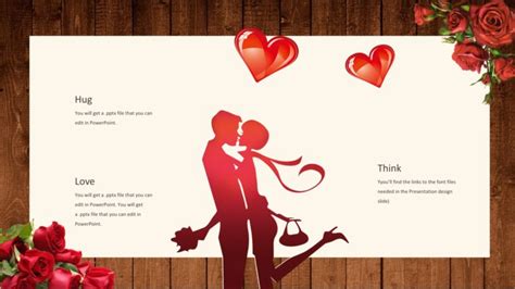 Rose Flower Powerpoint Templates - Border & Frames, Flowers, Red ...