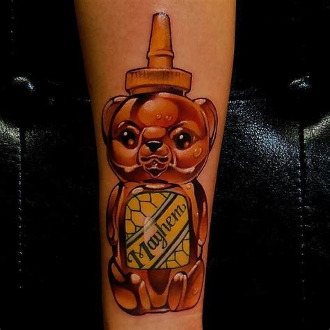 Memorial Honey Bear Tattoo At Stevencompton At Reddaggertattoo In