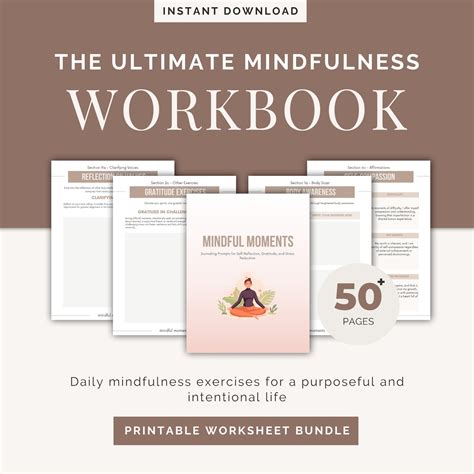 Mindfulness Journaling Prompts Ebook, Printable Daily Mindfulness ...