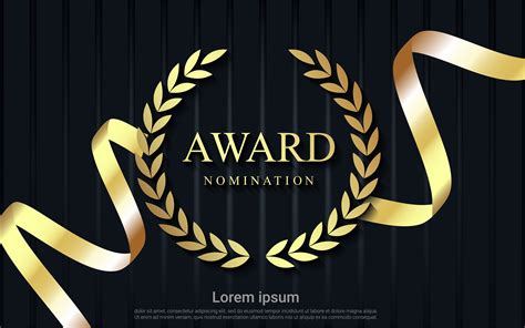 Award Nomination Design With Ribbon Vector Art At Vecteezy