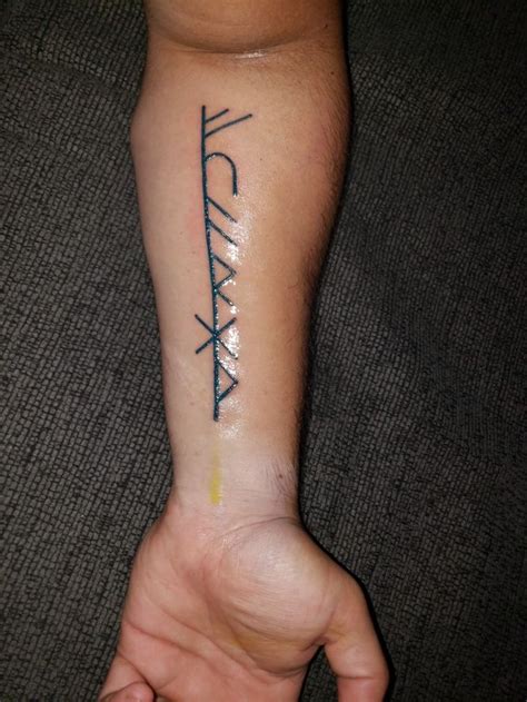 Bind rune tattoo | Rune tattoo, Tattoos, Tattoos for guys