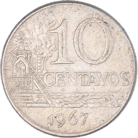 1084671 Moneda Brasil 10 Centavos 1967 Compra Venta En