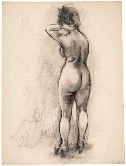 George Grosz Standing Female Nude Cape Cod 1946 MutualArt