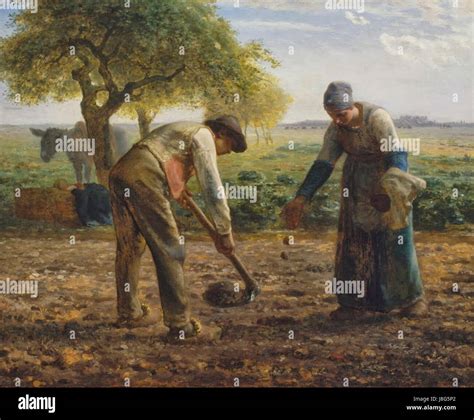 Millet Les Planteurs De Pommes De Terre Stock Photo Alamy