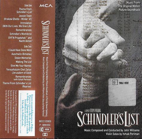 John Williams - Schindler's List (Music From The Original Motion ...