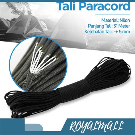 Jual Tali Paracord Camping Adventure Core Meter Alat Tali