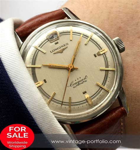 Extremely rare Longines Conquest Automatic Sector Linen dial | Vintage ...