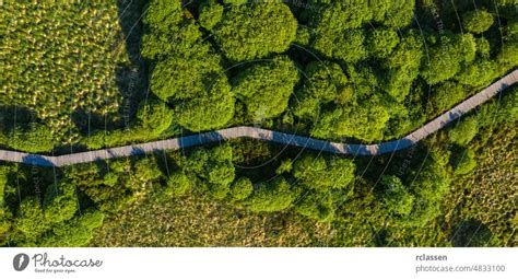 Boardwalk Trail in the Hohes Venn at the Eifel National Park, Drone ...