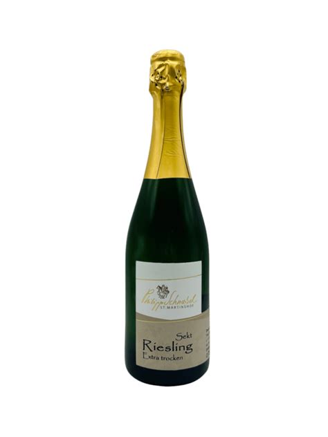 Riesling Sekt extra trockenTraditionelle Flaschengärung Weingut St