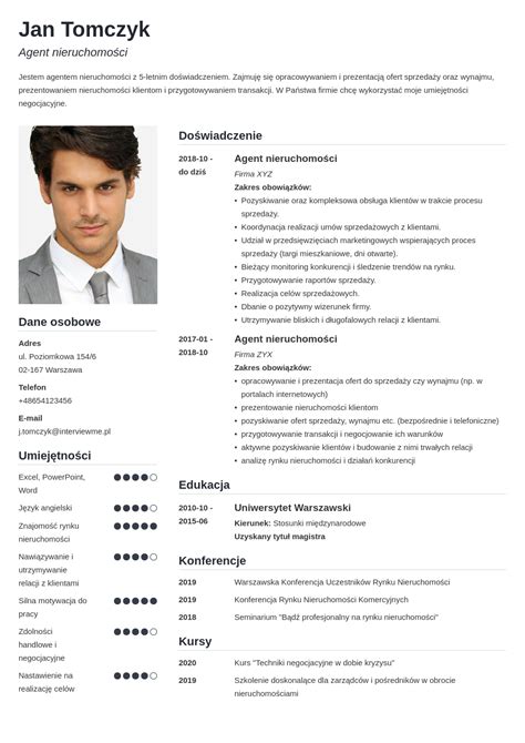 24 darmowe szablony CV Gotowy wzór CV do wypełnienia i pobrania