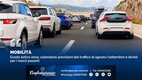 Mobilita Esodo Estivo Calendario Previsioni Del Traffico Di