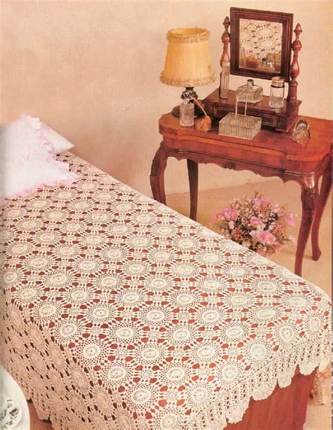 Crochet Lace Bedspread Motif Bedspread Pattern Instant PDF Etsy