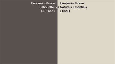 Benjamin Moore Silhouette Vs Nature S Essentials Side By Side Comparison