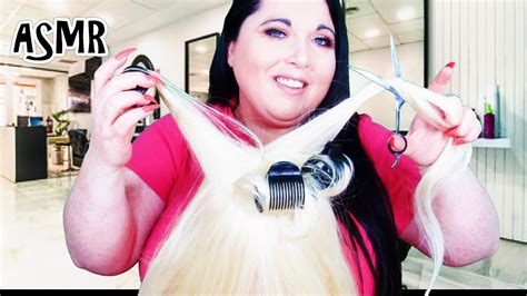 Asmr Hair Salon Roleplay Haircut Hair Brushing Hot Rollers Gossip Real Hair Curler Hair