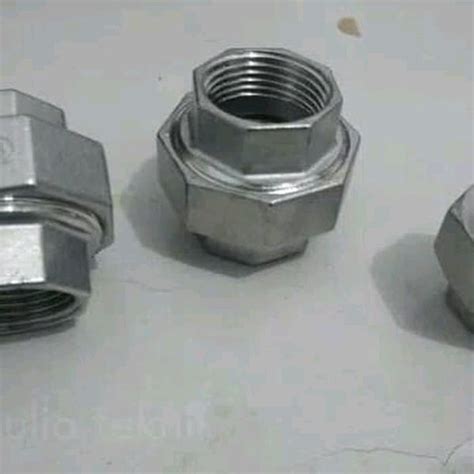 Jual Watermur Stainless Drat Inchi Dn Union Stainless Drat Di