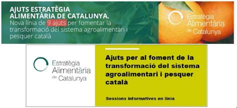 Ajuts per al foment de la transformació del sistema agroalimentari i