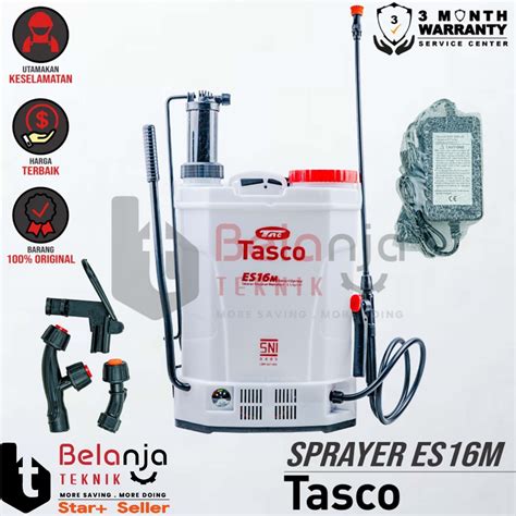 Jual Tasco Knapsack Sprayer Elektrik Manual 2in1 ES16M Semprot Hama