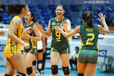 Feu Drops Adamson To Claim First Win In Uaap Womens Volleyball Abs