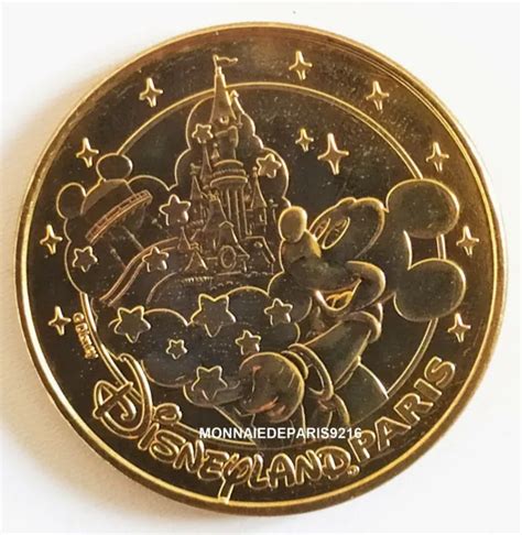 MONNAIE DE PARIS 77 Disneyland 22 Mickey sorcier le château 2015 EUR 5