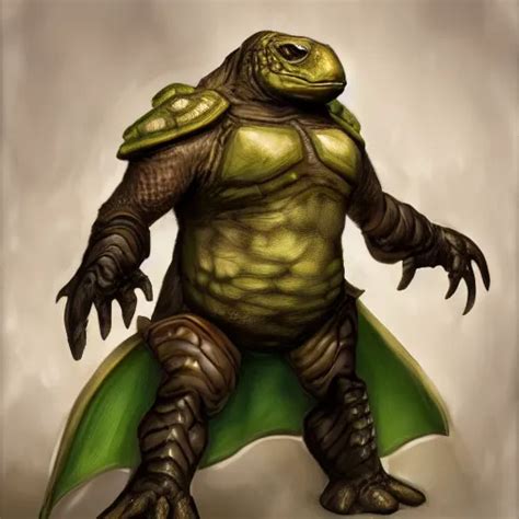 Anthropomorphic Turtle Hero By Johan Grenier Stable Diffusion