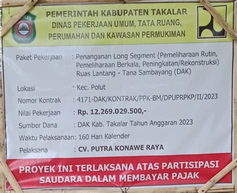 Cv Putra Kenawe Raya Indikasi Permainkan Kualitas Dan Kuantitas Projek