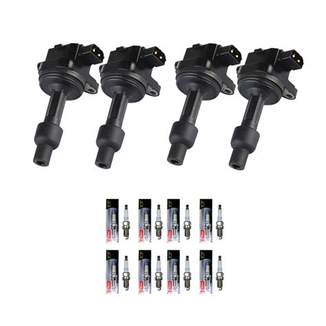 Set Of Isa Ignition Coils And Denso Spark Plugs Compatible With