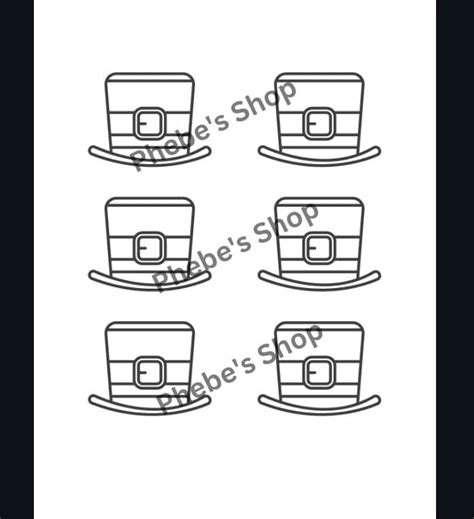 Printable St Patricks Day Leprechaun Hat Template Big And Small Size