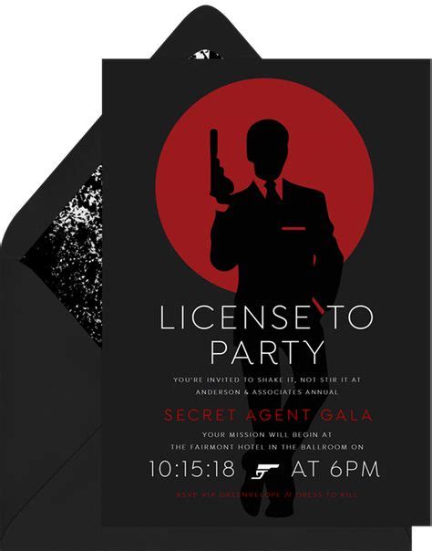 James Bond Party Invitation, James Bond Theme Party, 007 Theme, 007 ...