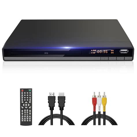 Dvd Kompakt Hd Dvd Player F R Tv Hdmi Av Ausgang Mit Kabel