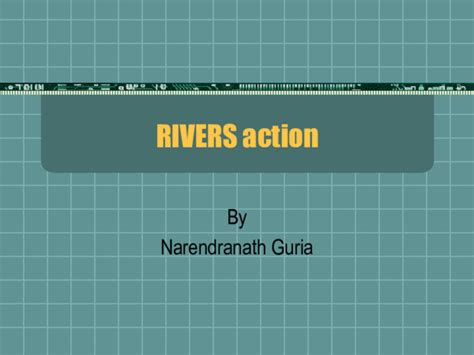 Ppt River Action Fluvial Erosion And Deposition Landforms