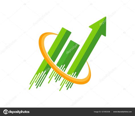 Chart Growth Arrow Stock Vector Image by ©skyace #421853338