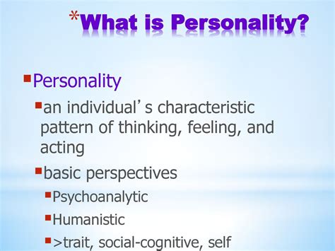 Unit X Personality Ppt Download