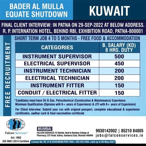 Bader Al Mulla Kuwait Jobs Free Recruitment To Equate Kuwait Shutdown