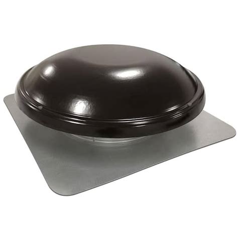 Master Flow 144 Sq In Nfa Galvanized Steel Static Dome Roof Vent In Black Hcd144bl The Home