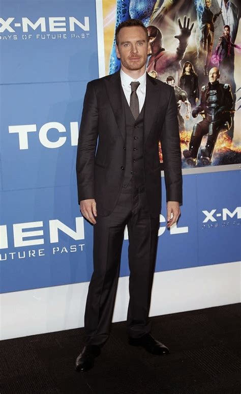 Mylifestylenews Michael Fassbender In Giorgio Armani The X Men Of Future Past Premier