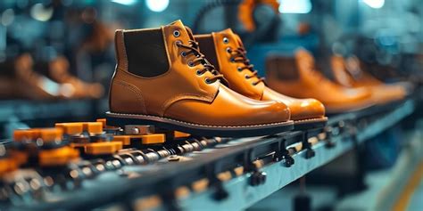 Fábrica De Zapatos Moderna Que Utiliza Tecnología Avanzada Para La Producción De Calzado