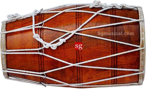 Amazon SG Musical Dholak Dholki Mango Wood Rope Tuned 4 Item S