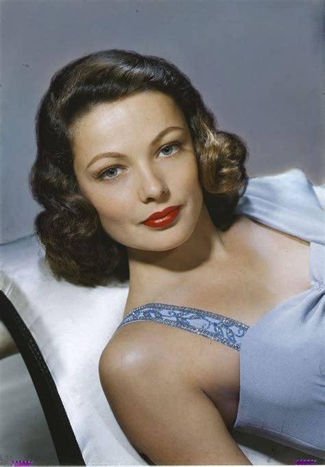 Gene Tierney Hairstyle 1940 Gene Tierney Classic Hollywood Glamour