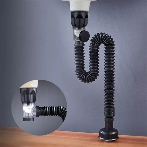 Телескопическая дренажная труба из нержавеющей стали для раковины ...