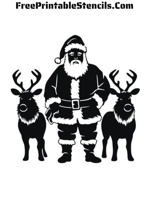 Free Printable Santa Claus Stencils - Free Printable Stencils