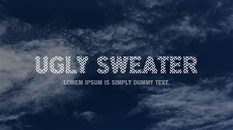 Ugly Sweater Font : Download Free for Desktop & Webfont