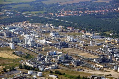 Schwarzheide von oben Werksgelände der BASF Schwarzheide GmbH im