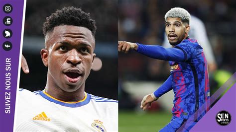 Bar A Vs Real Madrid Ronald Araujo Recadre Vinicius Jr Youtube