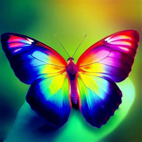 Colorful Butterfly Premium Ai Generated Image